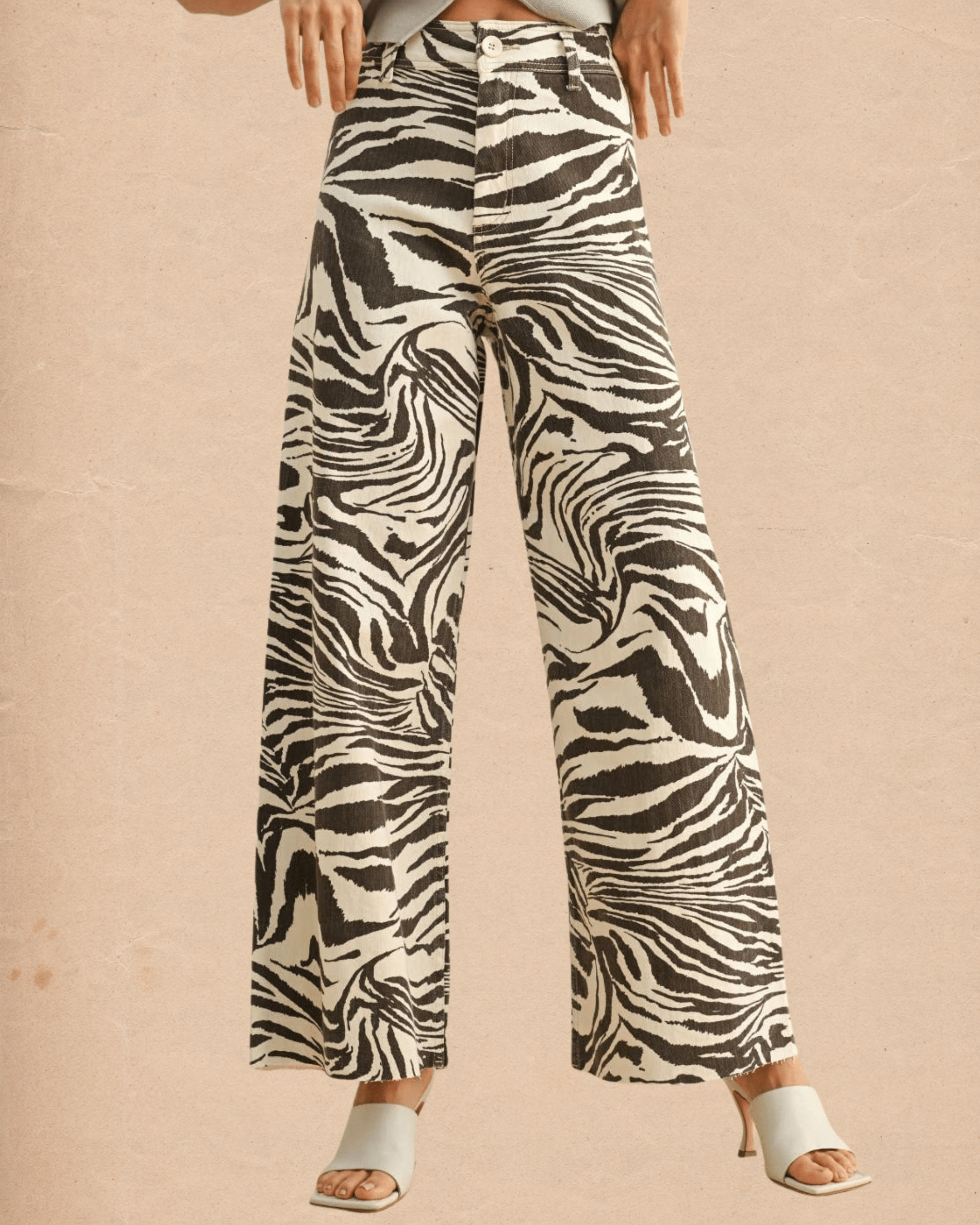 Zebra Print Stretch Pants - Intrigue Ink Visit Bozeman, Unique Shopping Boutique in Montana, Work from Home Clothes for Women