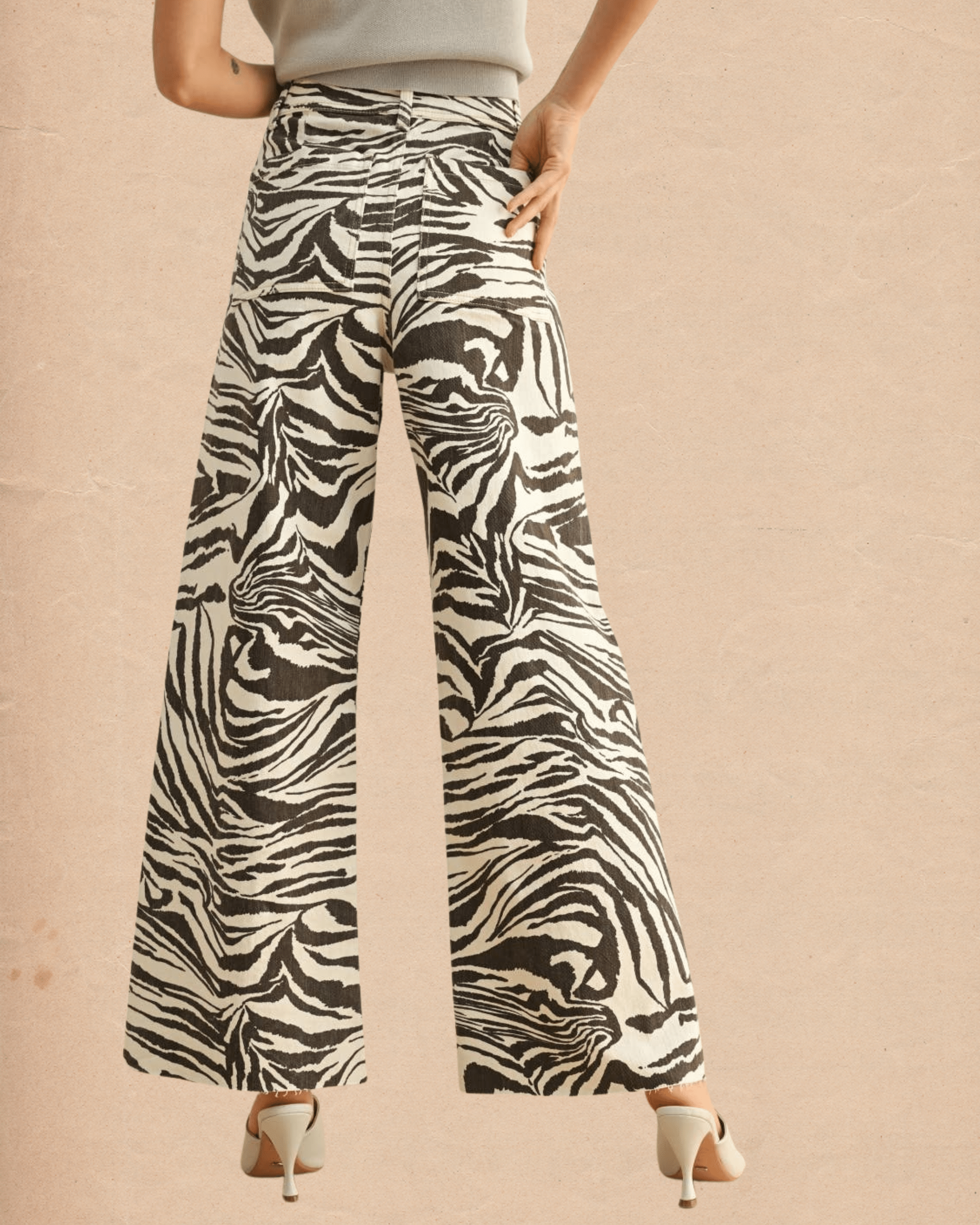 Zebra Print Stretch Pants - Intrigue Ink Visit Bozeman, Unique Shopping Boutique in Montana, Work from Home Clothes for Women