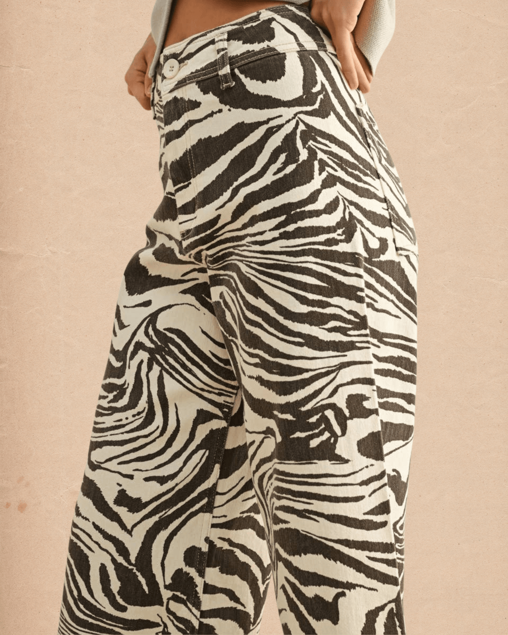 Zebra Print Stretch Pants - Intrigue Ink Visit Bozeman, Unique Shopping Boutique in Montana, Work from Home Clothes for Women
