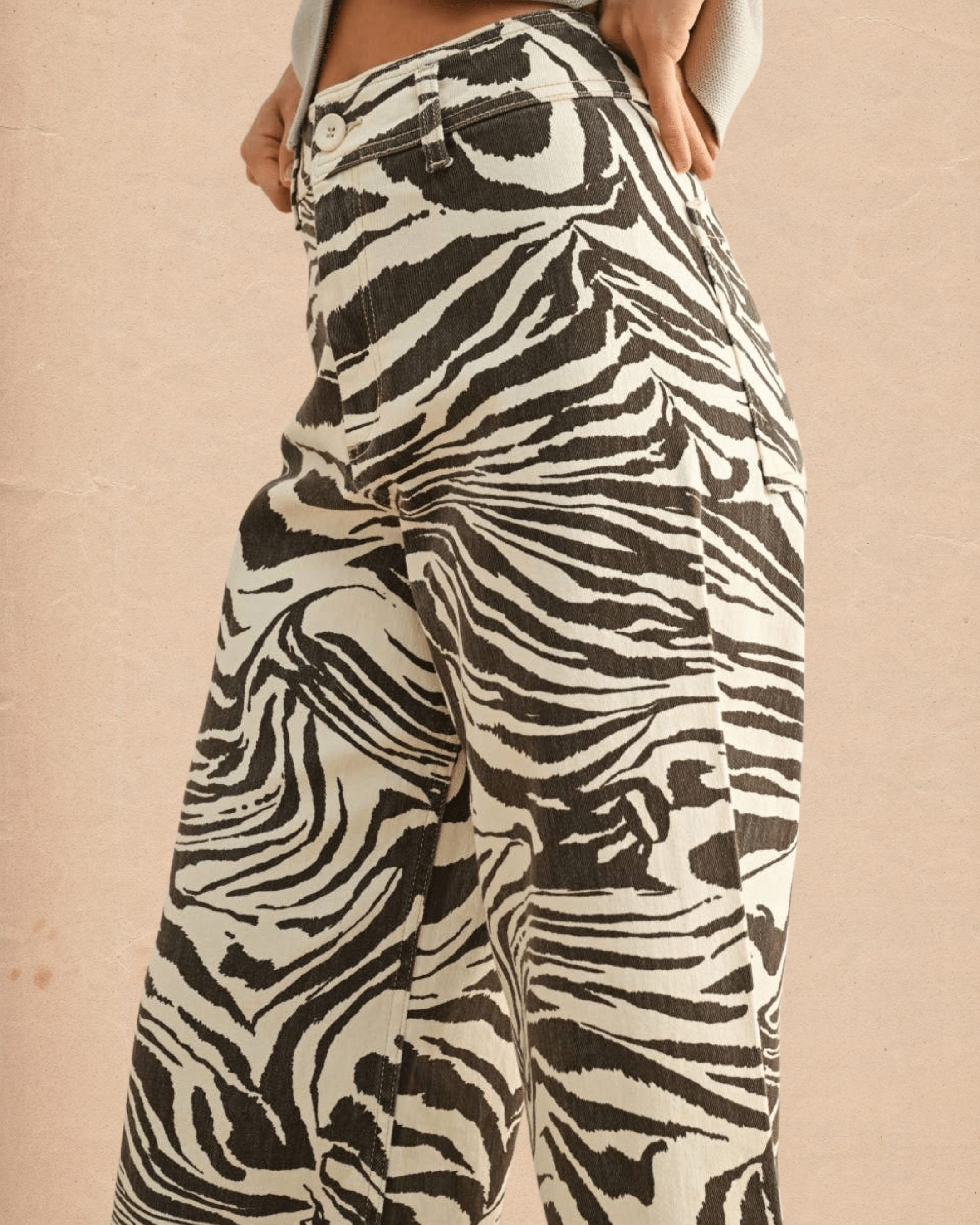 Zebra Print Stretch Pants - Intrigue Ink Visit Bozeman, Unique Shopping Boutique in Montana, Work from Home Clothes for Women