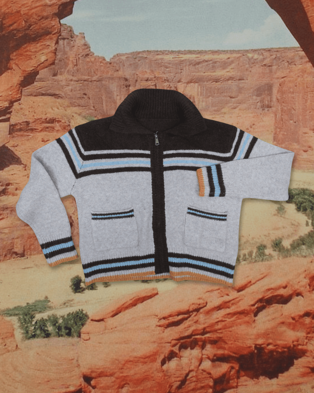 Western Zip Up - Oatmeal - Intrigue Ink Visit Bozeman, Unique Shopping Boutique in Montana, Work from Home Clothes for Women