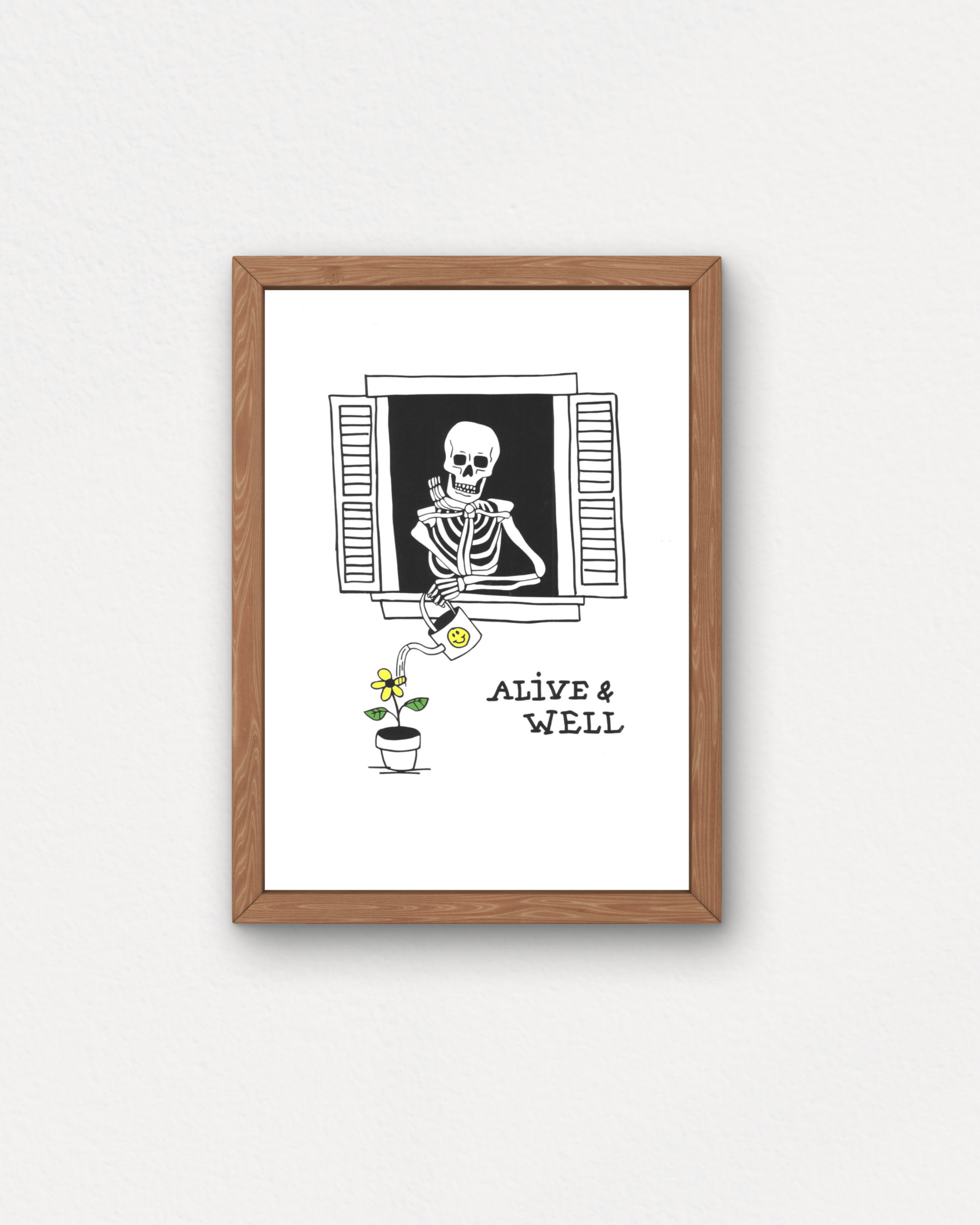 "Alive and Well" Small Poster - Intrigue Ink Visit Bozeman, Unique Shopping Boutique in Montana, Work from Home Clothes for Women