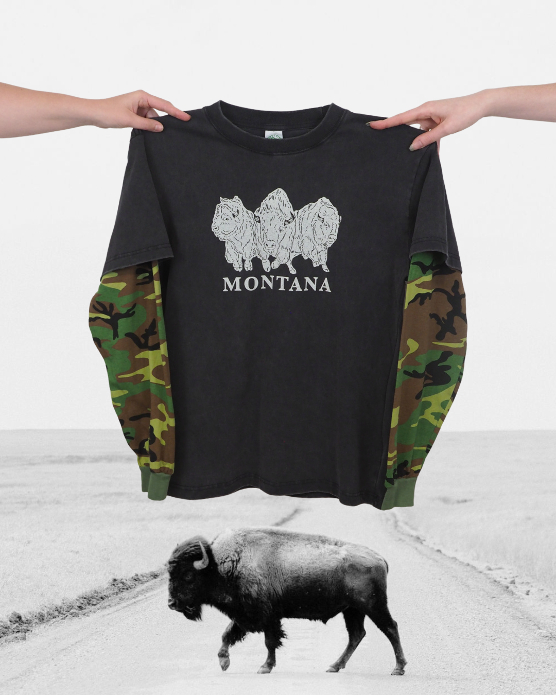 "Bison Power" 90's Long Sleeve