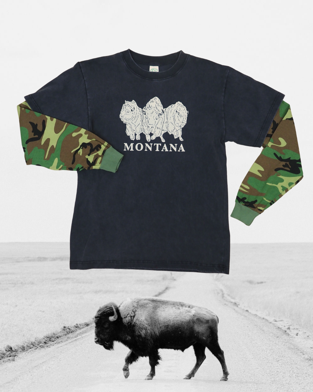 "Bison Power" 90's Long Sleeve