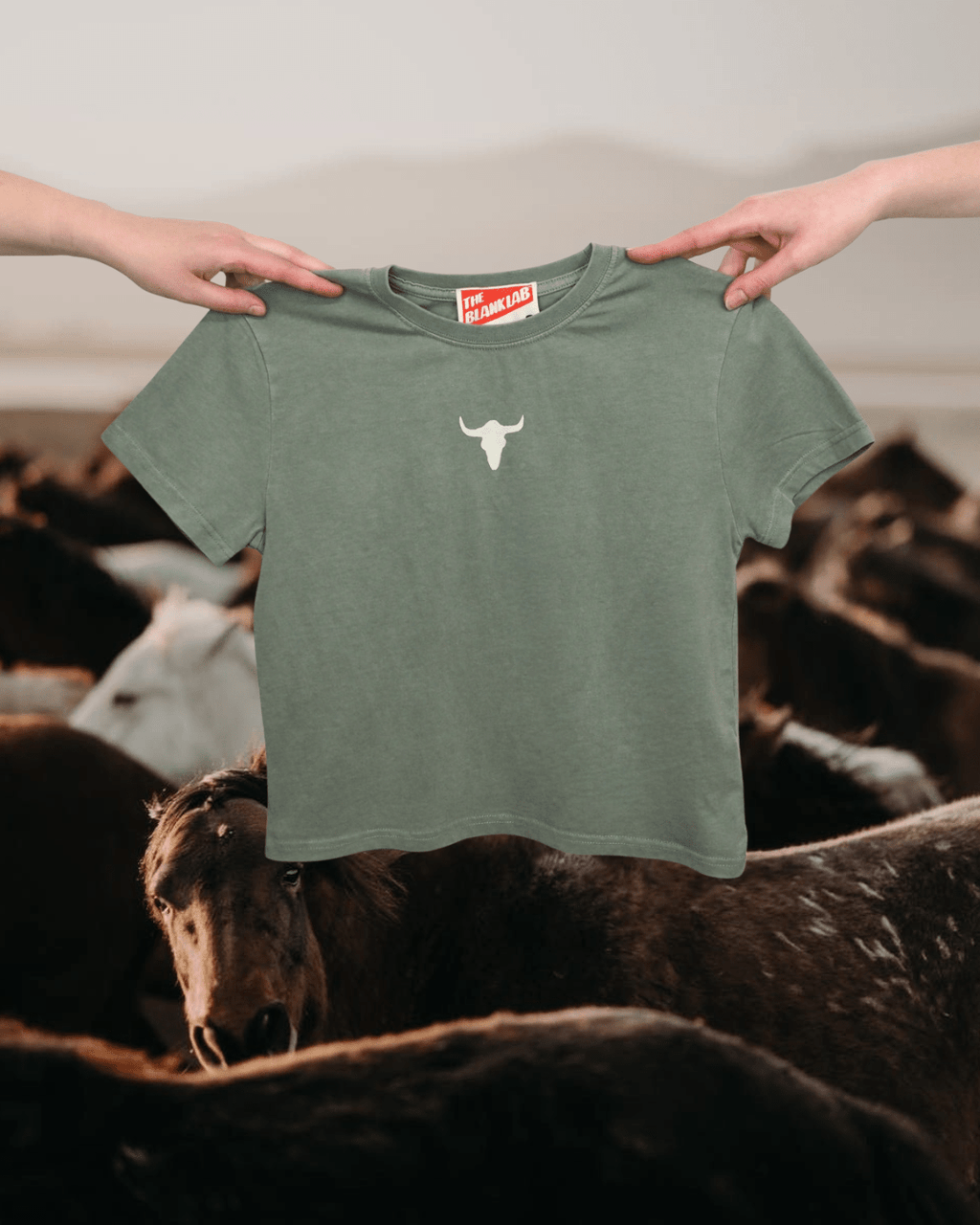 "Bison Skull" Perfect Tee - Intrigue Ink Visit Bozeman, Unique Shopping Boutique in Montana, Work from Home Clothes for Women