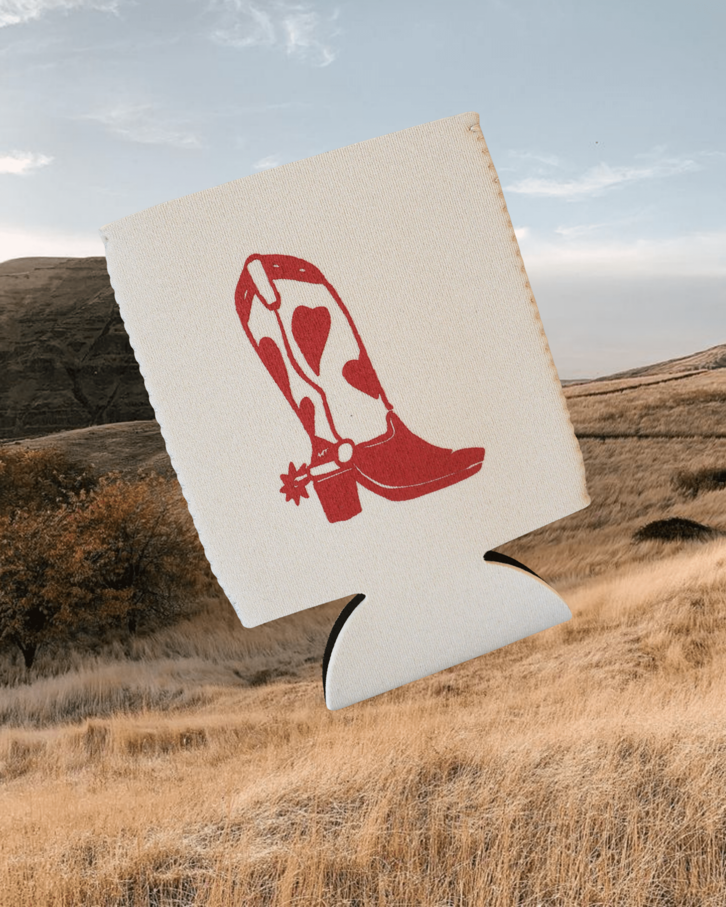 "Boot Scootin'" Koozie - Intrigue Ink Visit Bozeman, Unique Shopping Boutique in Montana, Work from Home Clothes for Women