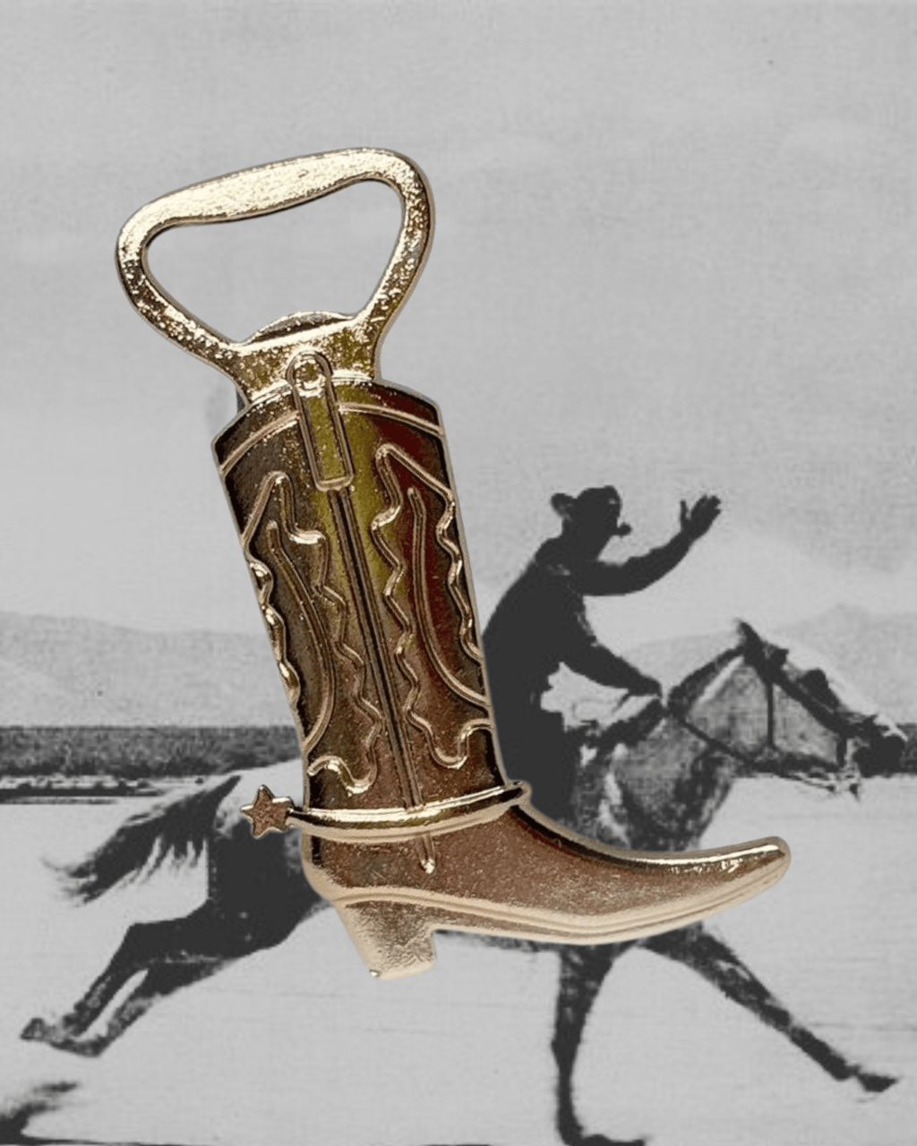 Honky Tonk Cowboy Boot Bottle Opener - Intrigue Ink Visit Bozeman, Unique Shopping Boutique in Montana, Work from Home Clothes for Women