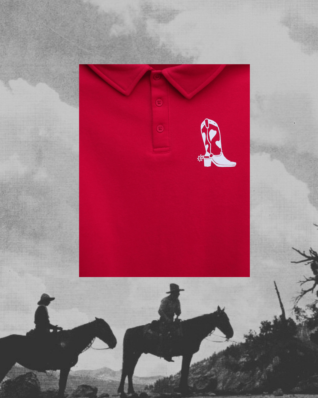 "Boot Scootin" Red Button Up Pullover - Intrigue Ink Visit Bozeman, Unique Shopping Boutique in Montana, Work from Home Clothes for Women