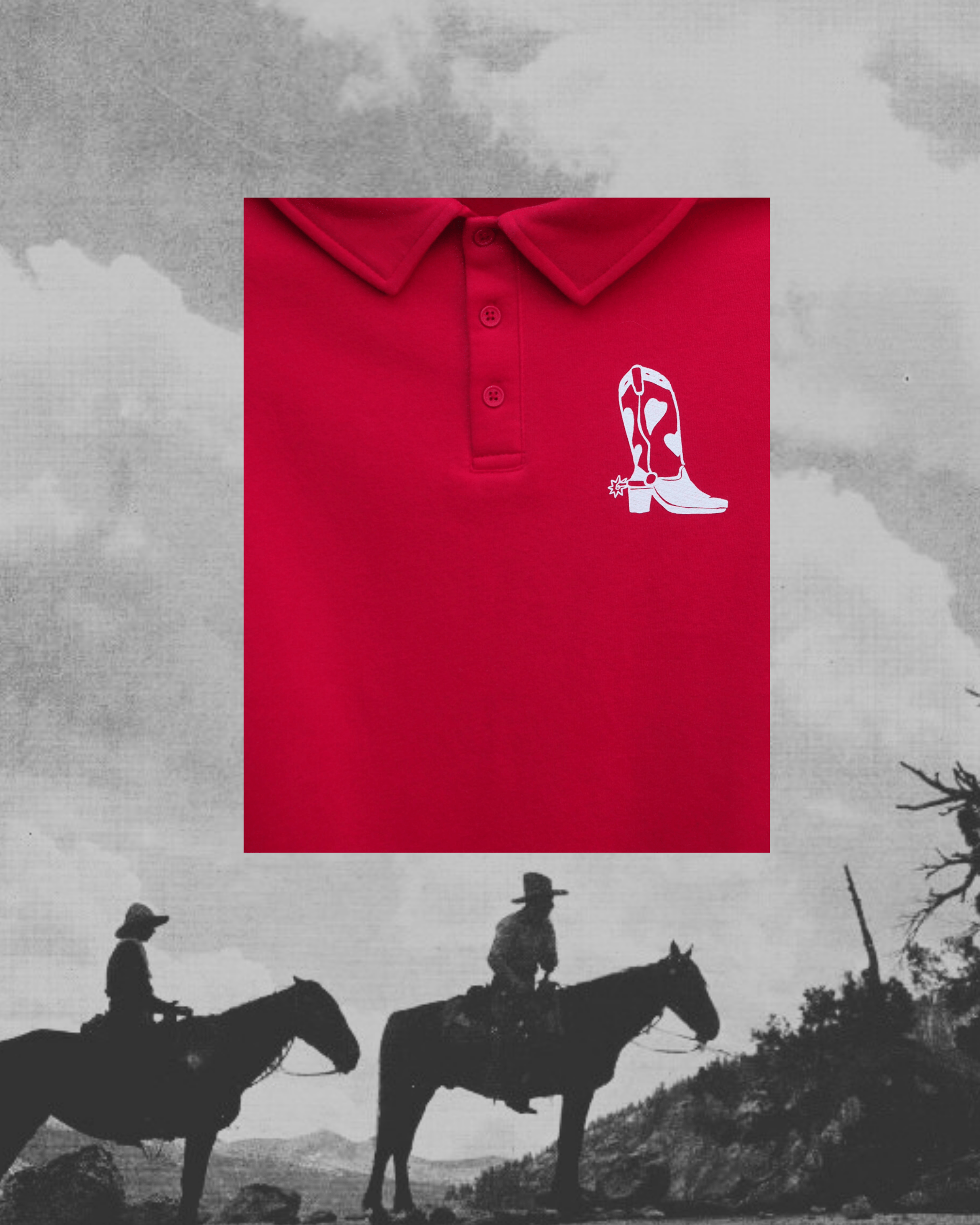 "Boot Scootin" Red Button Up Pullover - Intrigue Ink Visit Bozeman, Unique Shopping Boutique in Montana, Work from Home Clothes for Women