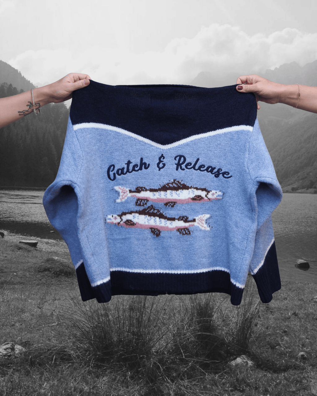 Catch & Release Zip Up - Intrigue Ink Visit Bozeman, Unique Shopping Boutique in Montana, Work from Home Clothes for Women