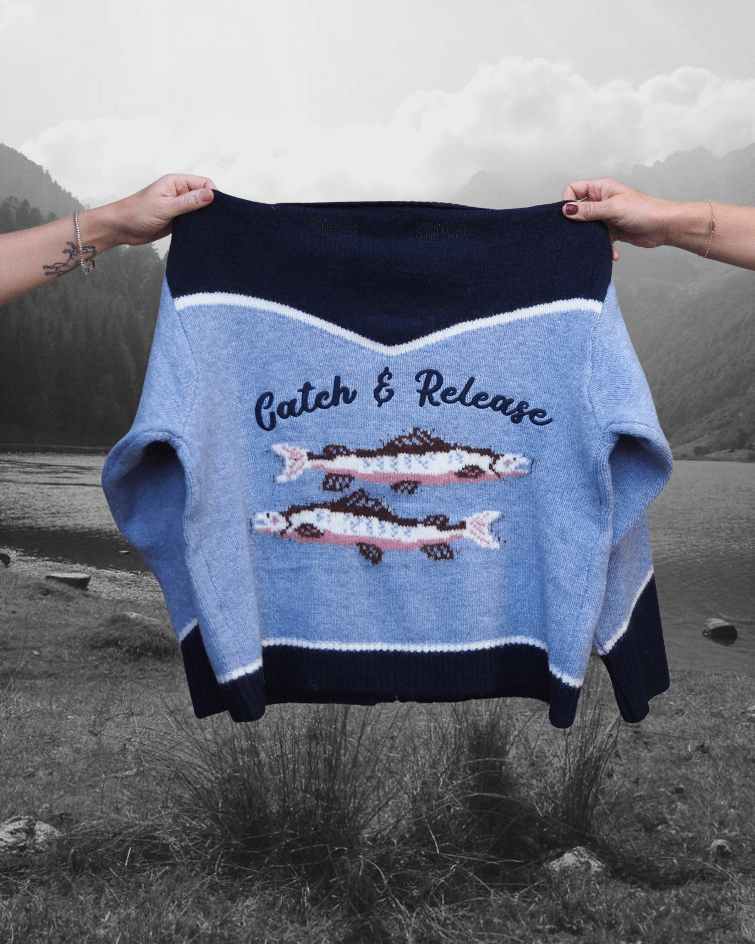 Catch & Release Zip Up - Intrigue Ink Visit Bozeman, Unique Shopping Boutique in Montana, Work from Home Clothes for Women