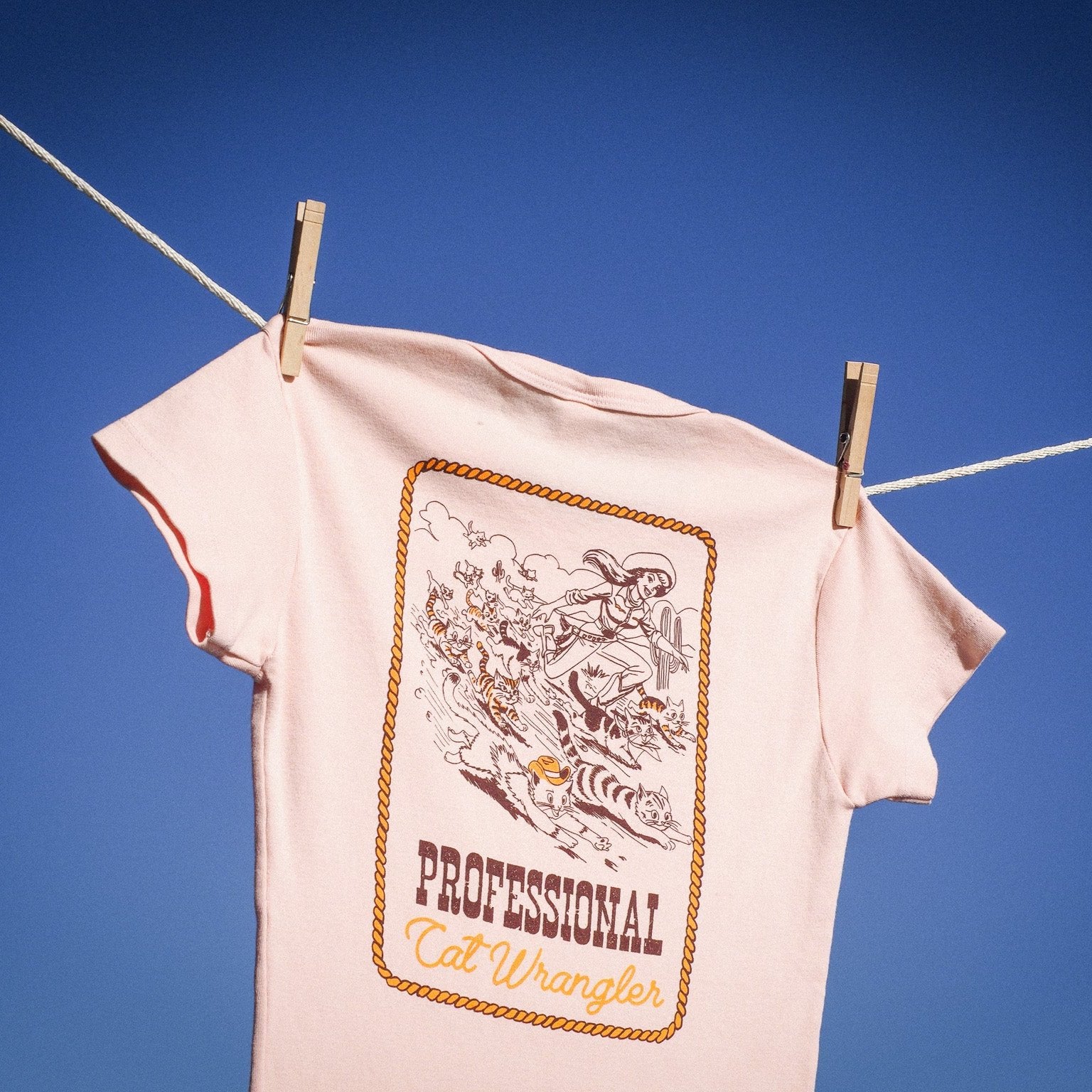 "Cat Wrangler" Baby Tee