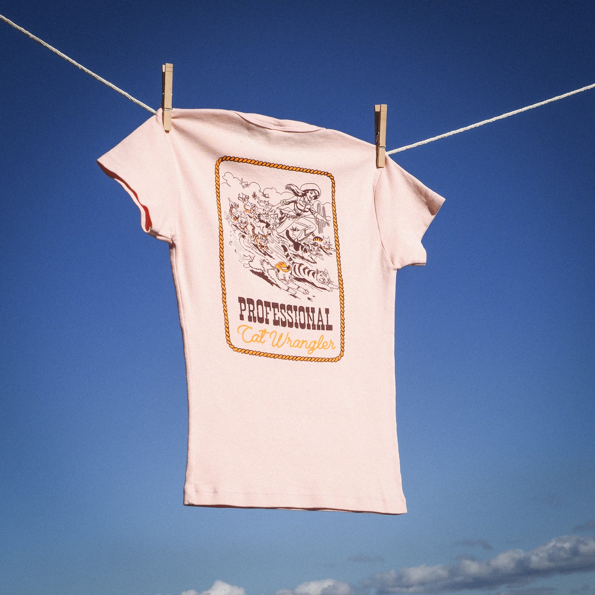"Cat Wrangler" Baby Tee