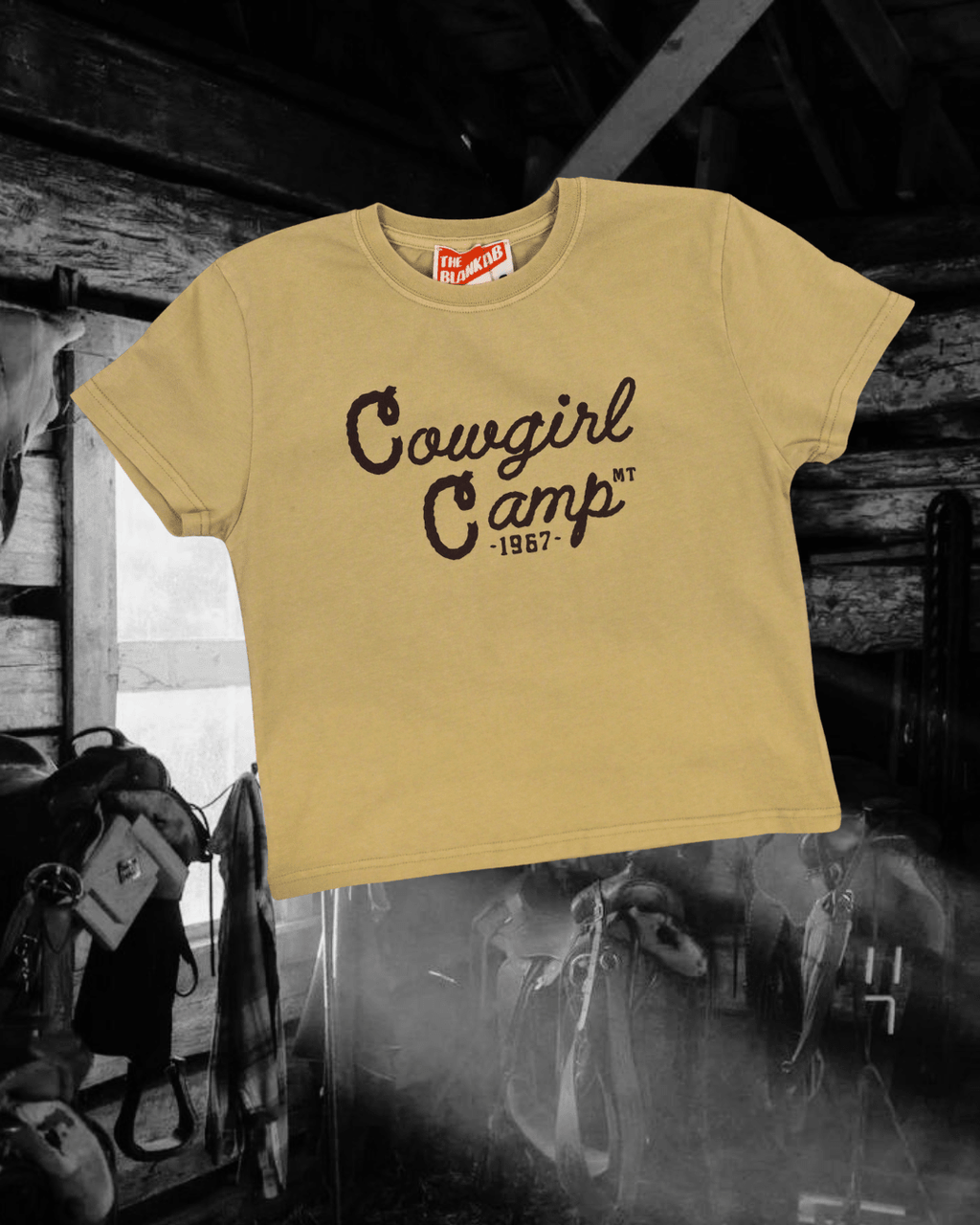 "Cowgirl Camp" Perfect Tee - Intrigue Ink Visit Bozeman, Unique Shopping Boutique in Montana, Work from Home Clothes for Women