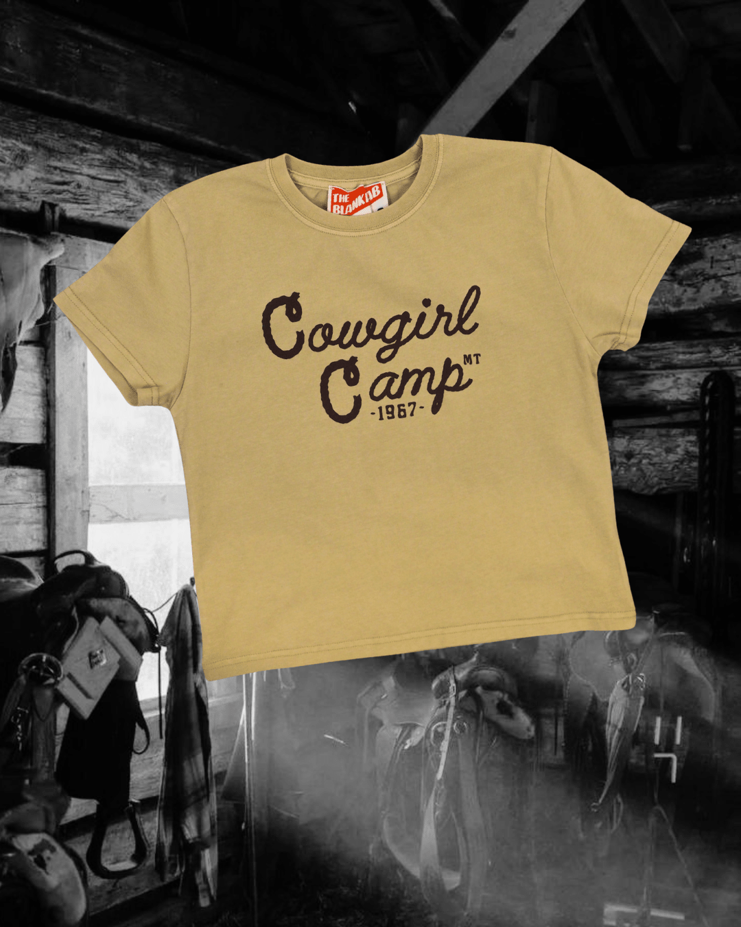 "Cowgirl Camp" Perfect Tee - Intrigue Ink Visit Bozeman, Unique Shopping Boutique in Montana, Work from Home Clothes for Women