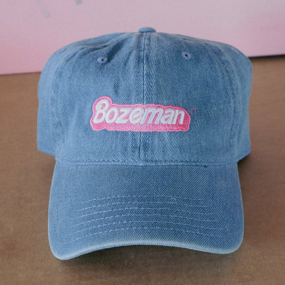 Bozeman Barbie Dad Hat - Light Blue