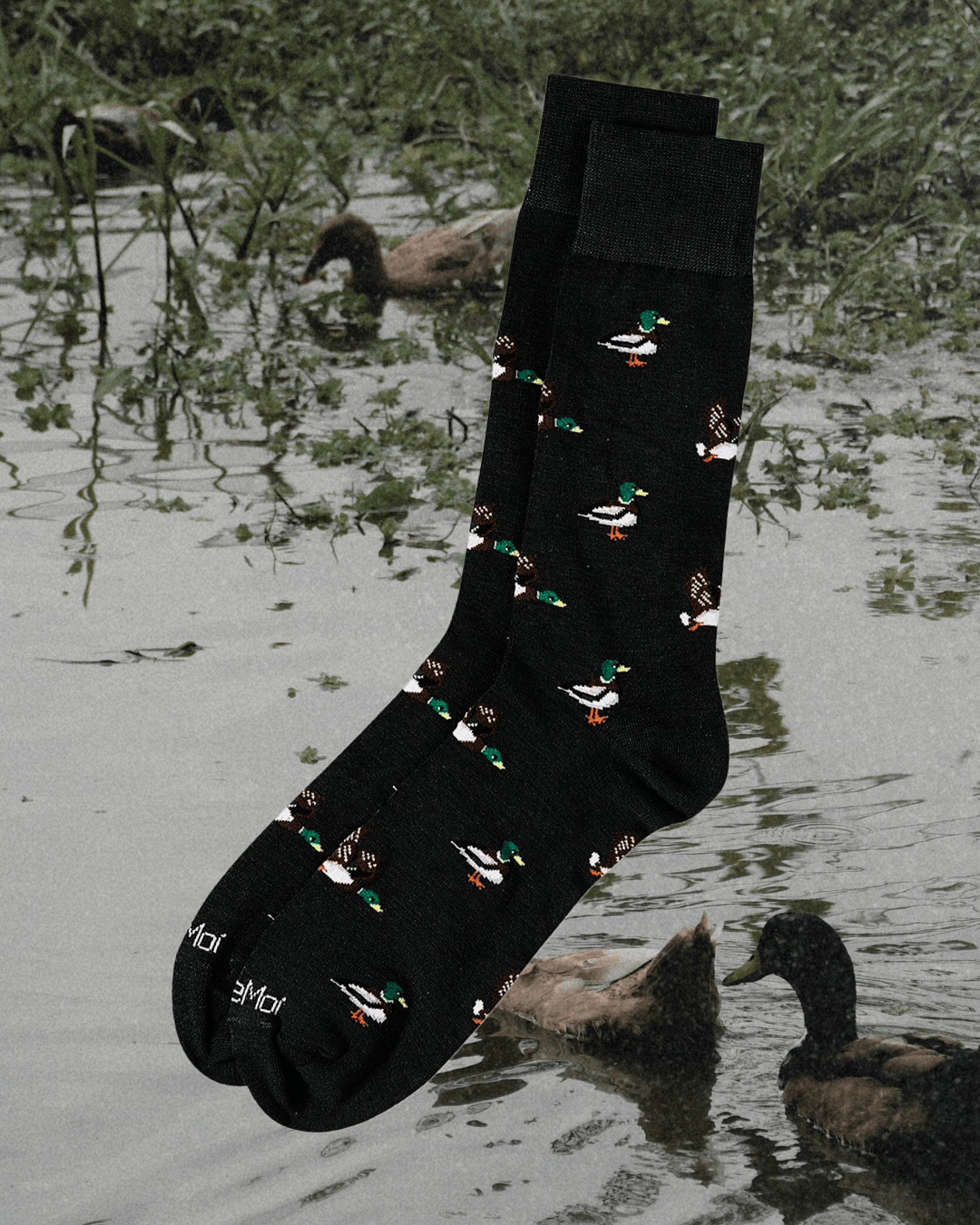 Duck Season Bamboo Men's Crew Socks - Intrigue Ink Visit Bozeman, Unique Shopping Boutique in Montana, Work from Home Clothes for Women