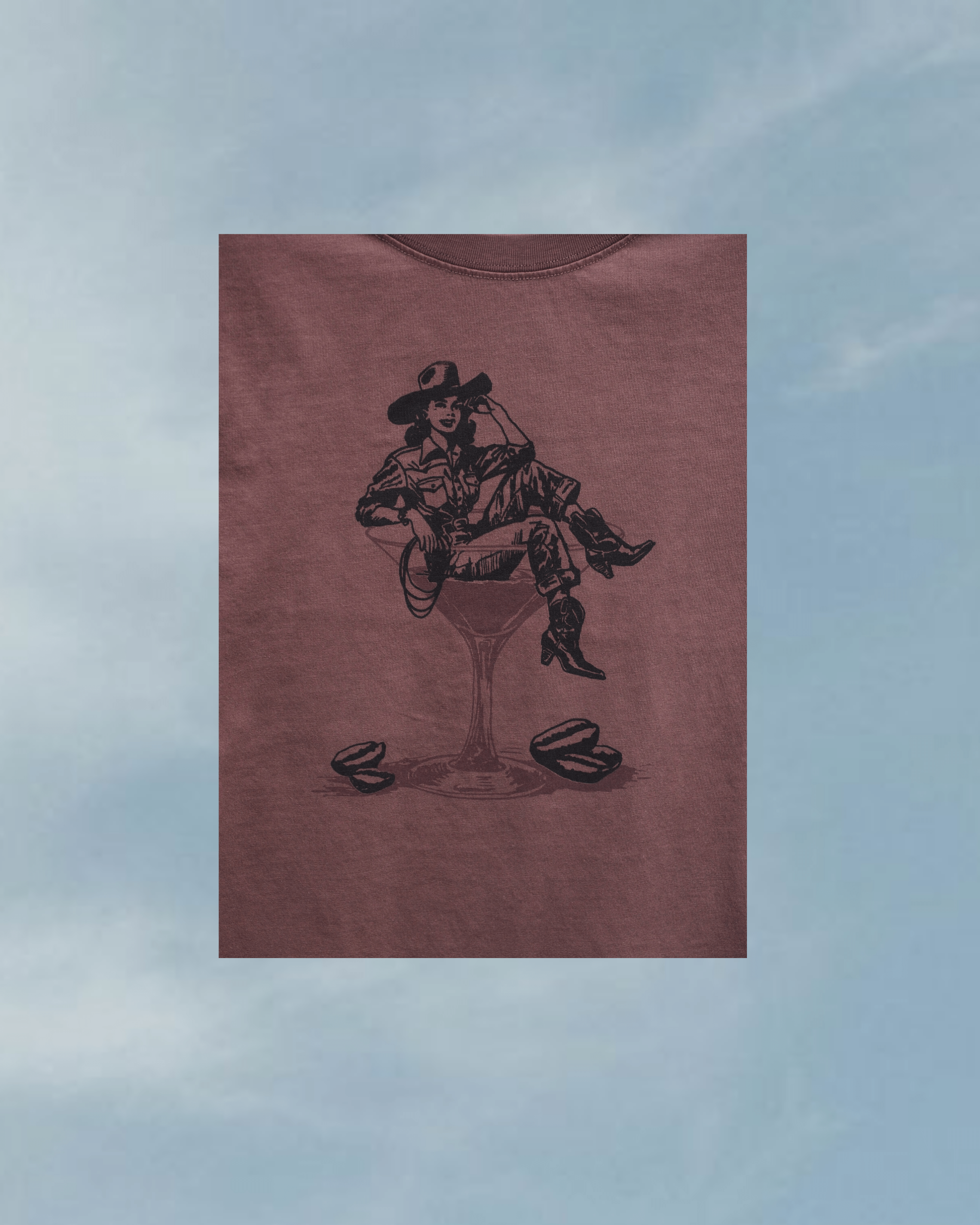 "Espresso Martini" Perfect Tee in Mocha - Intrigue Ink Visit Bozeman, Unique Shopping Boutique in Montana, Work from Home Clothes for Women