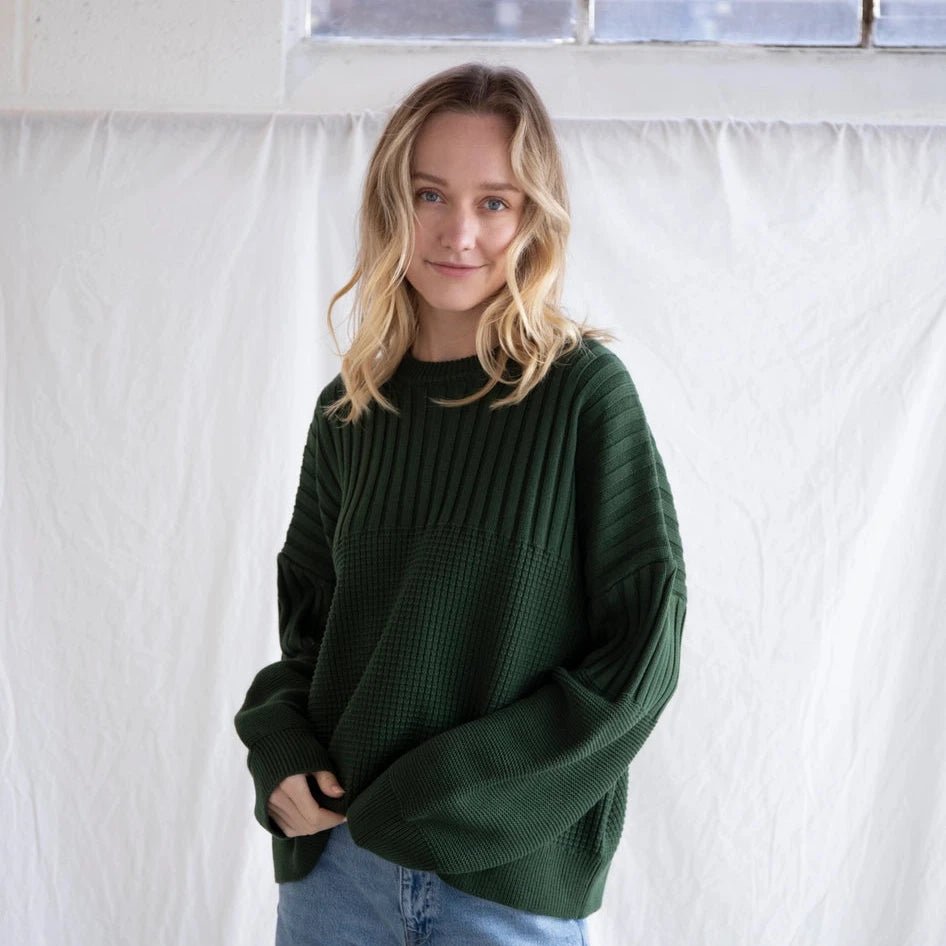 Fern Green Pullover Sweater - Intrigue Ink Visit Bozeman, Unique Shopping Boutique in Montana, Work from Home Clothes for Women