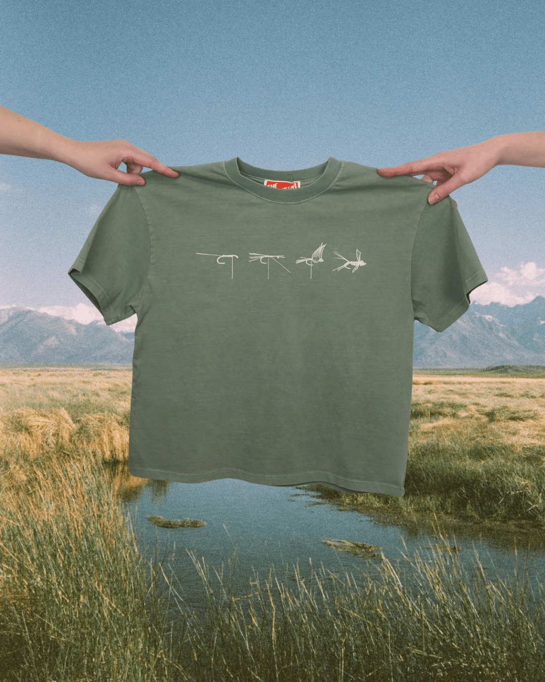 "Fly Tie" Relaxed Tee - Intrigue Ink Visit Bozeman, Unique Shopping Boutique in Montana, Work from Home Clothes for Women