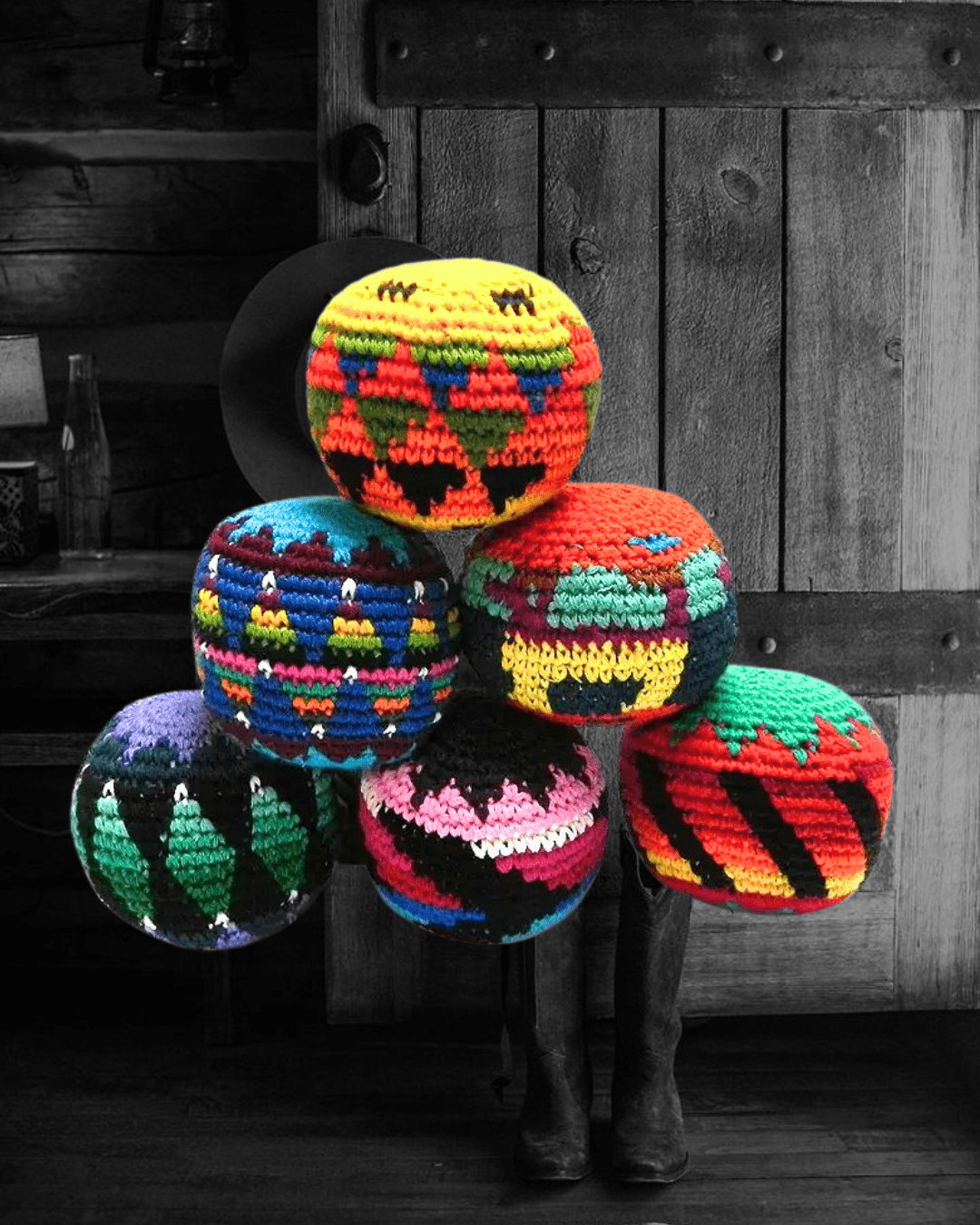 Crochet Hacky Sack Toy - Intrigue Ink Visit Bozeman, Unique Shopping Boutique in Montana, Work from Home Clothes for Women