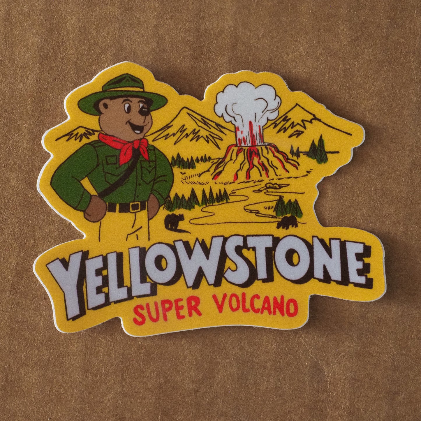 "Yellowstone Super Volcano" Sticker