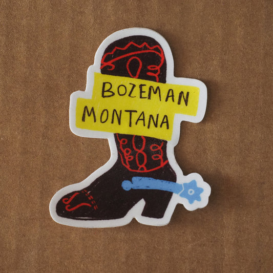 "Bozeman Boot" Sticker