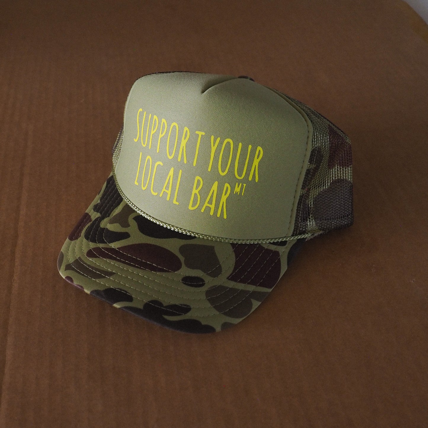 Support Your Local Bar Camo Hat