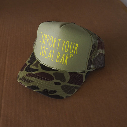 Support Your Local Bar Camo Hat