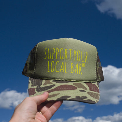 Support Your Local Bar Camo Hat