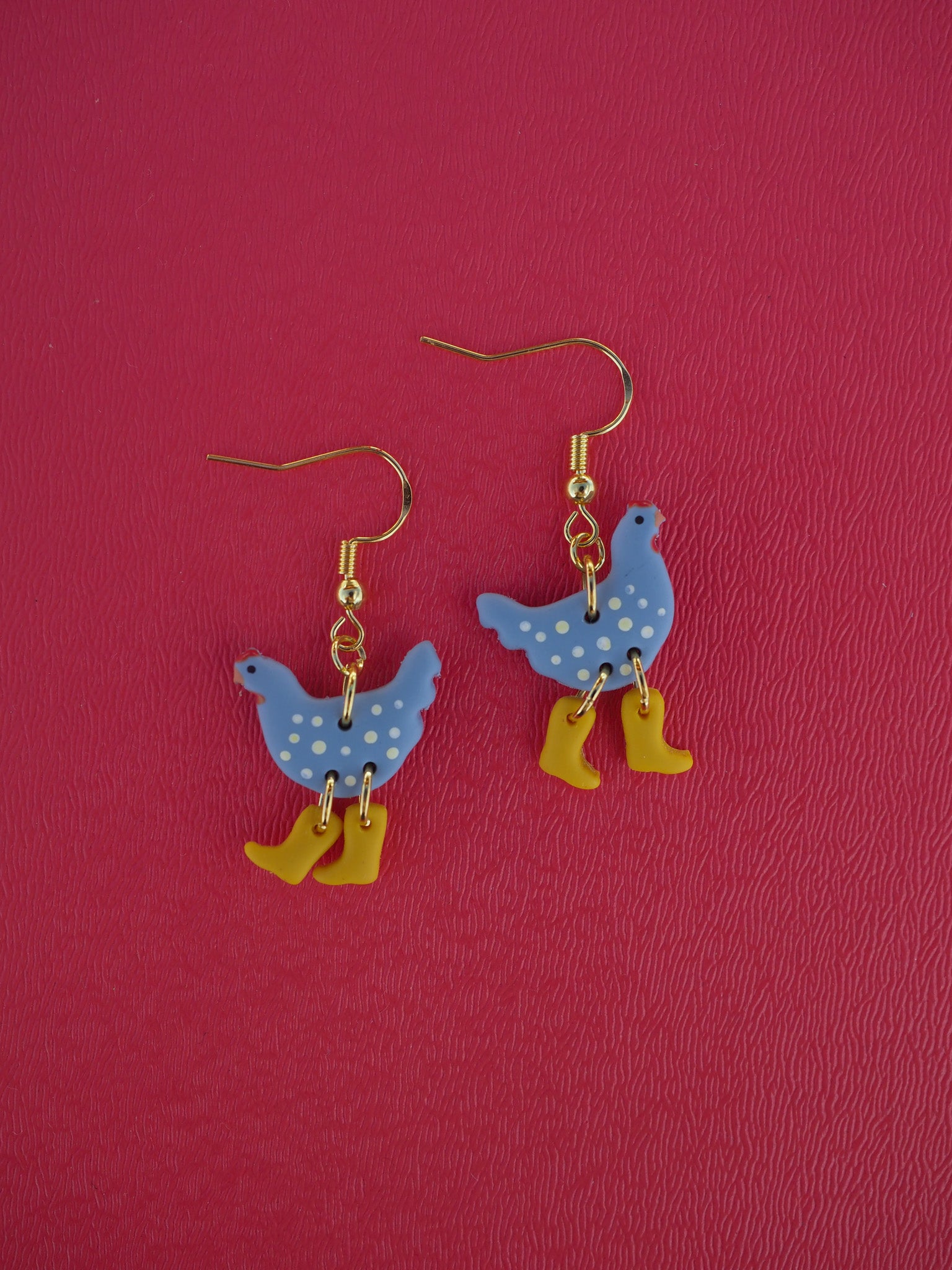 Chickens with Boots Earrings - Intrigue Ink Visit Bozeman, Unique Shopping Boutique in Montana, Work from Home Clothes for Women