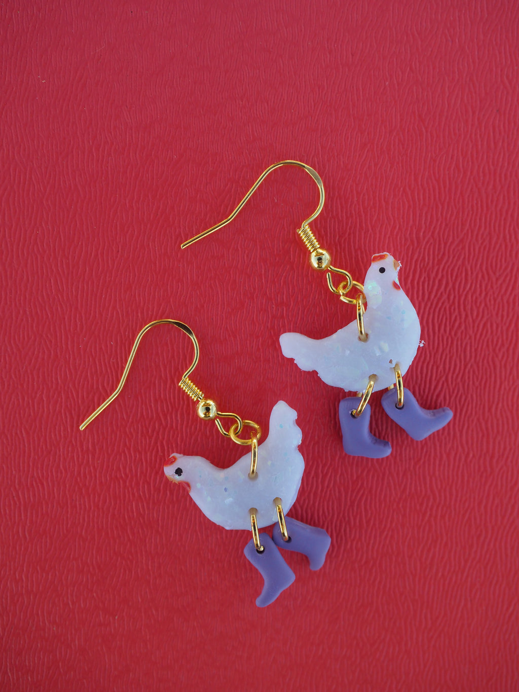 Chickens with Boots Earrings - Intrigue Ink Visit Bozeman, Unique Shopping Boutique in Montana, Work from Home Clothes for Women