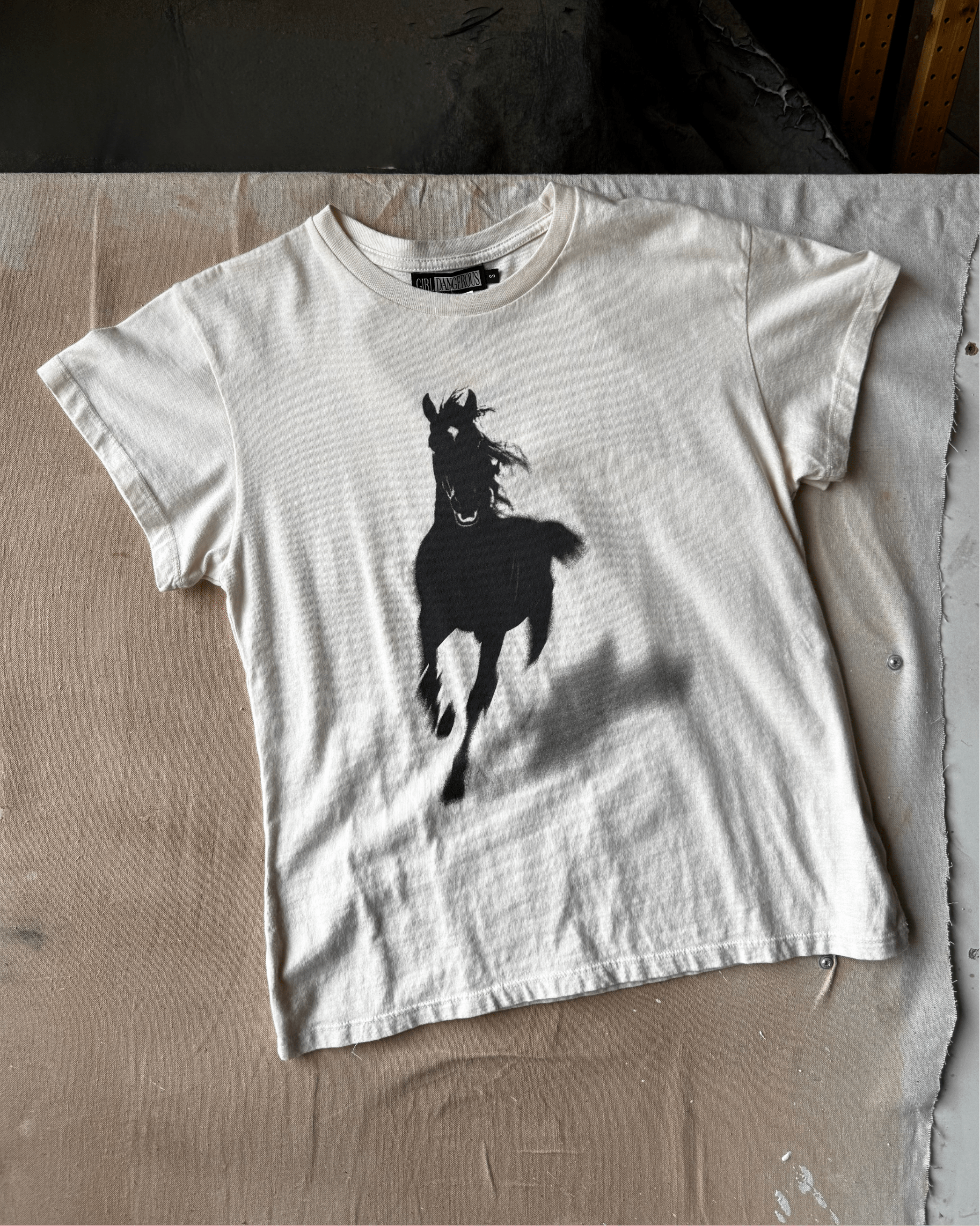 Wild Horse Tee - Natural - Intrigue Ink Visit Bozeman, Unique Shopping Boutique in Montana, Work from Home Clothes for Women