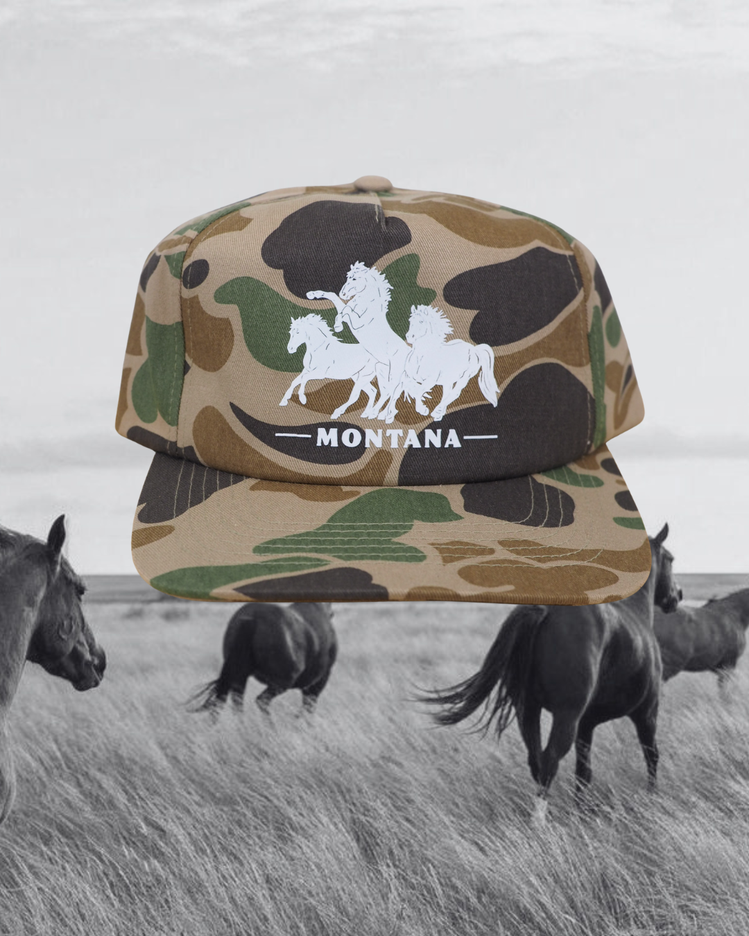 "Horsepower" Camo Hat