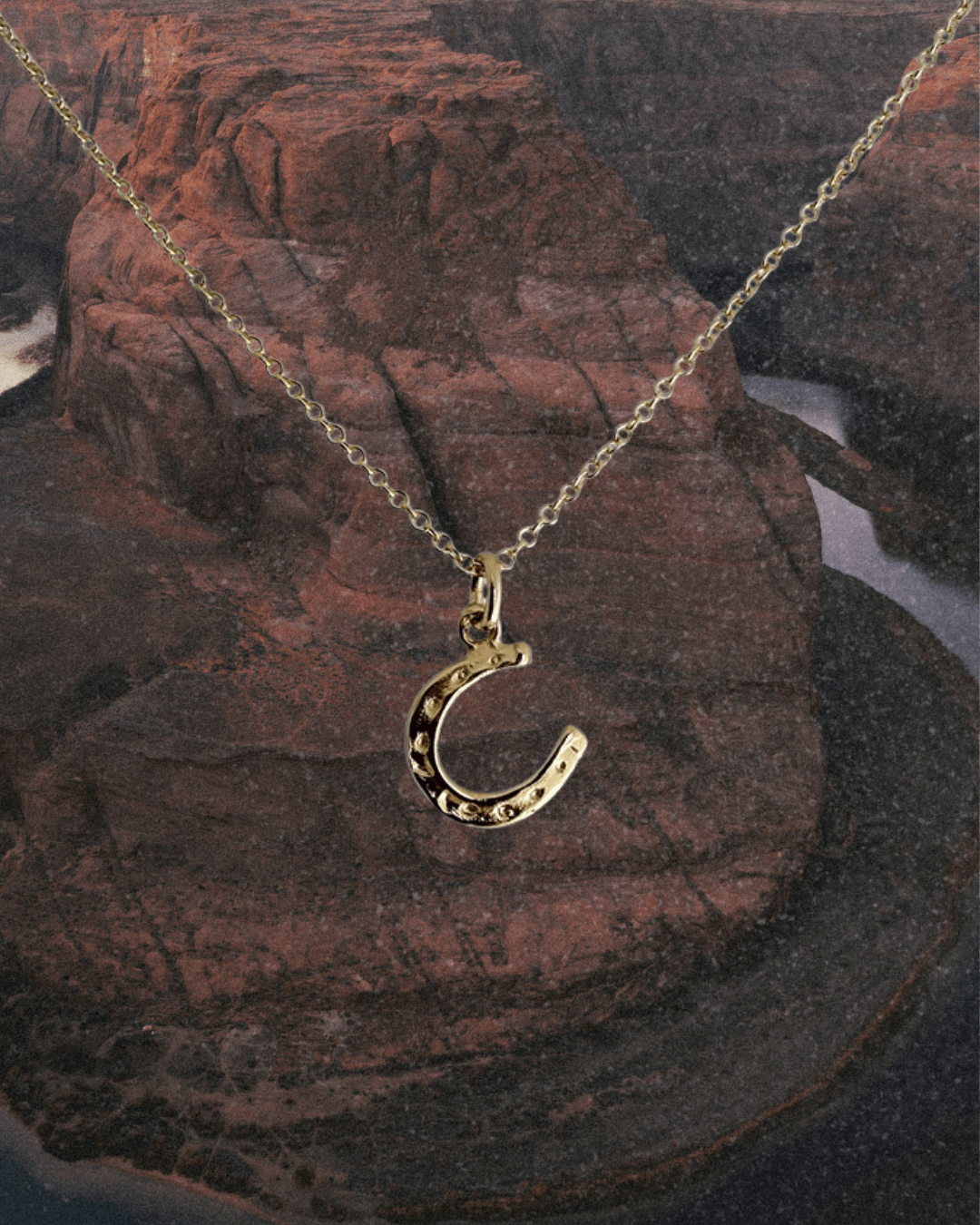 Tiny Gold Horseshoe Necklace - Intrigue Ink Visit Bozeman, Unique Shopping Boutique in Montana, Work from Home Clothes for Women
