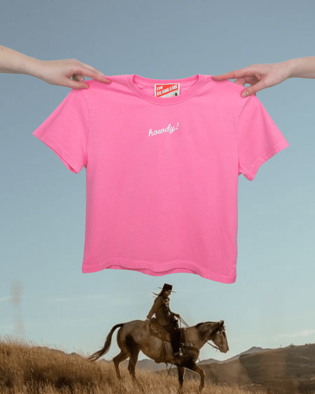 "Howdy!" Perfect Tee - Intrigue Ink Visit Bozeman, Unique Shopping Boutique in Montana, Work from Home Clothes for Women