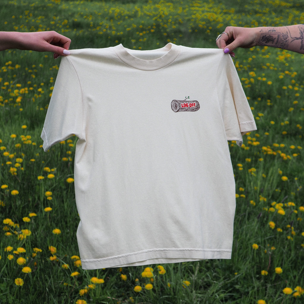 "Log Off" Tee - Intrigue Ink Visit Bozeman, Unique Shopping Boutique in Montana, Work from Home Clothes for Women