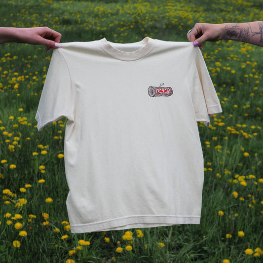 "Log Off" Tee - Intrigue Ink Visit Bozeman, Unique Shopping Boutique in Montana, Work from Home Clothes for Women