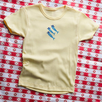 "Sardine Cowboys" Baby Tee - Intrigue Ink Visit Bozeman, Unique Shopping Boutique in Montana, Work from Home Clothes for Women