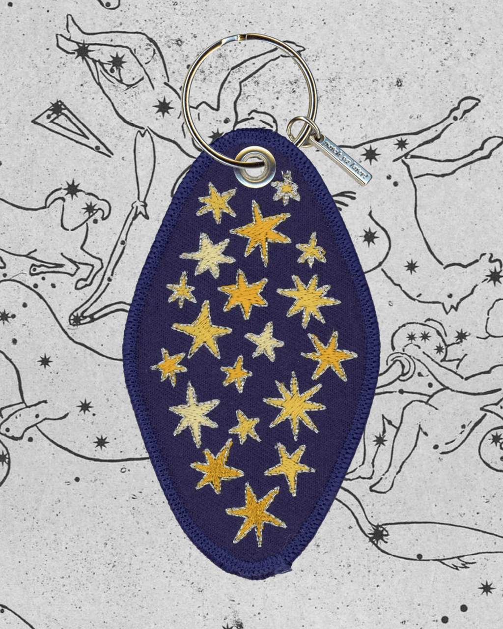 Lucky Star Embroidered Keychain - Intrigue Ink Visit Bozeman, Unique Shopping Boutique in Montana, Work from Home Clothes for Women