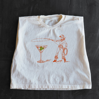 "Montana Martini" Muscle Tank - Intrigue Ink Visit Bozeman, Unique Shopping Boutique in Montana, Work from Home Clothes for Women