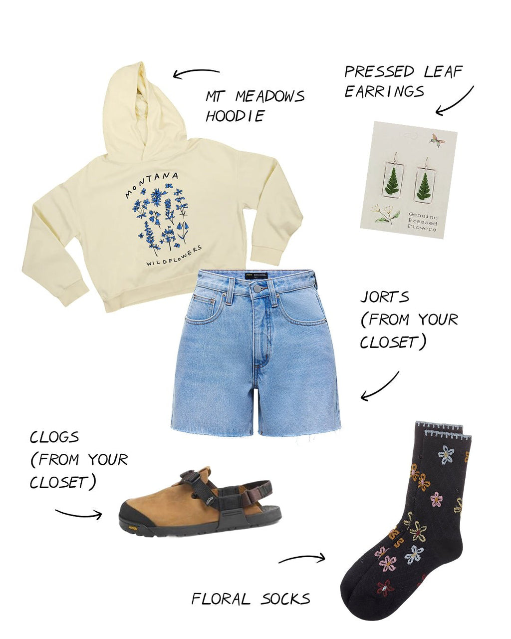 "Montana Meadow" Crop Hoodie - Intrigue Ink Visit Bozeman, Unique Shopping Boutique in Montana, Work from Home Clothes for Women