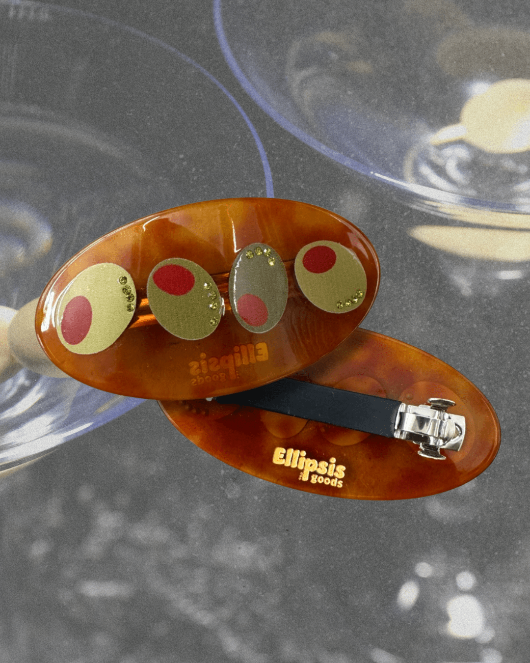 Sparkling Olives Barrette - Intrigue Ink Visit Bozeman, Unique Shopping Boutique in Montana, Work from Home Clothes for Women