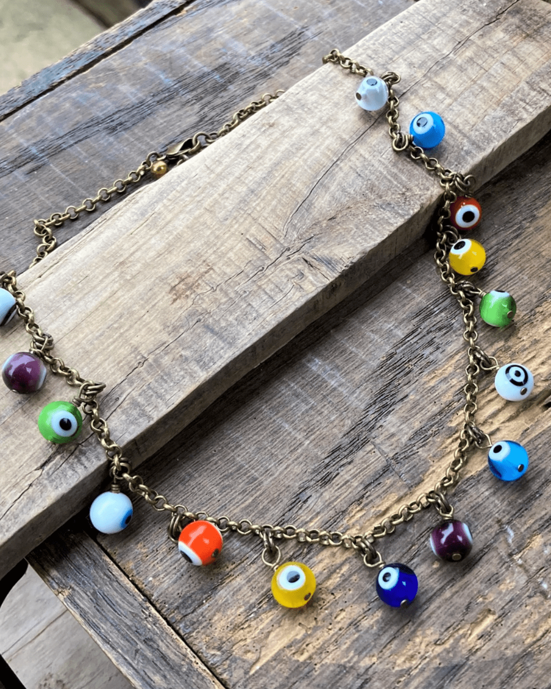 Evil Eye Beaded Choker - Intrigue Ink Visit Bozeman, Unique Shopping Boutique in Montana, Work from Home Clothes for Women