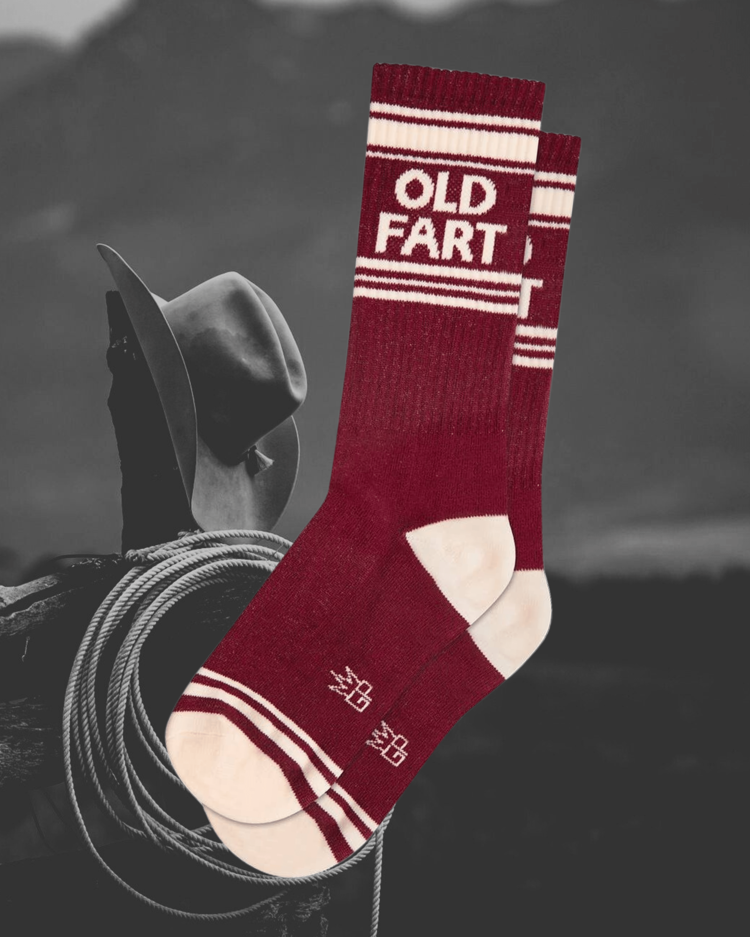 Old Fart Gym Crew Socks - Intrigue Ink Visit Bozeman, Unique Shopping Boutique in Montana, Work from Home Clothes for Women