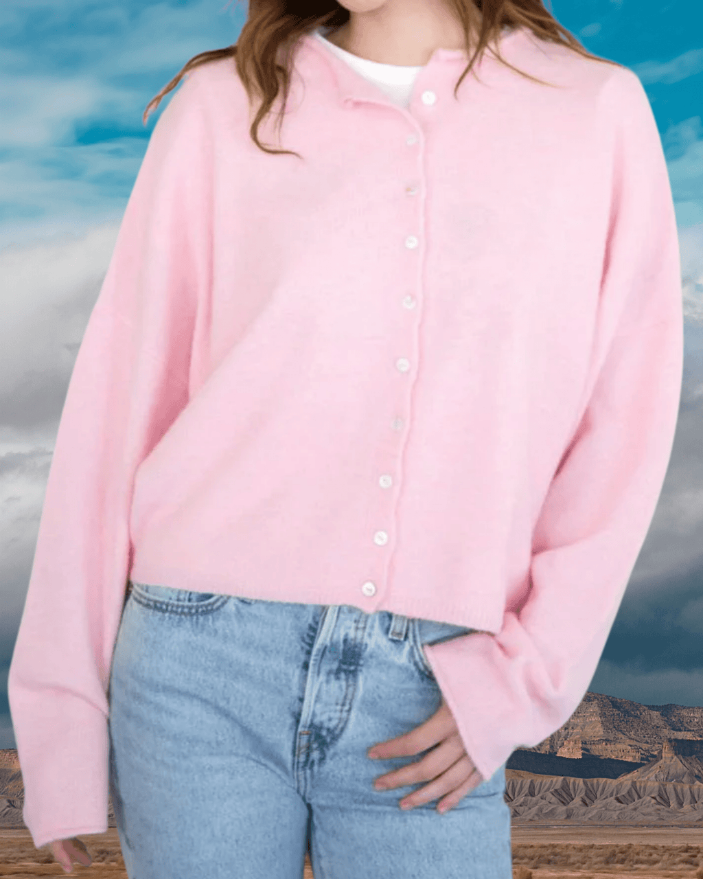 Button Up Cardigan - Pink - Intrigue Ink Visit Bozeman, Unique Shopping Boutique in Montana, Work from Home Clothes for Women