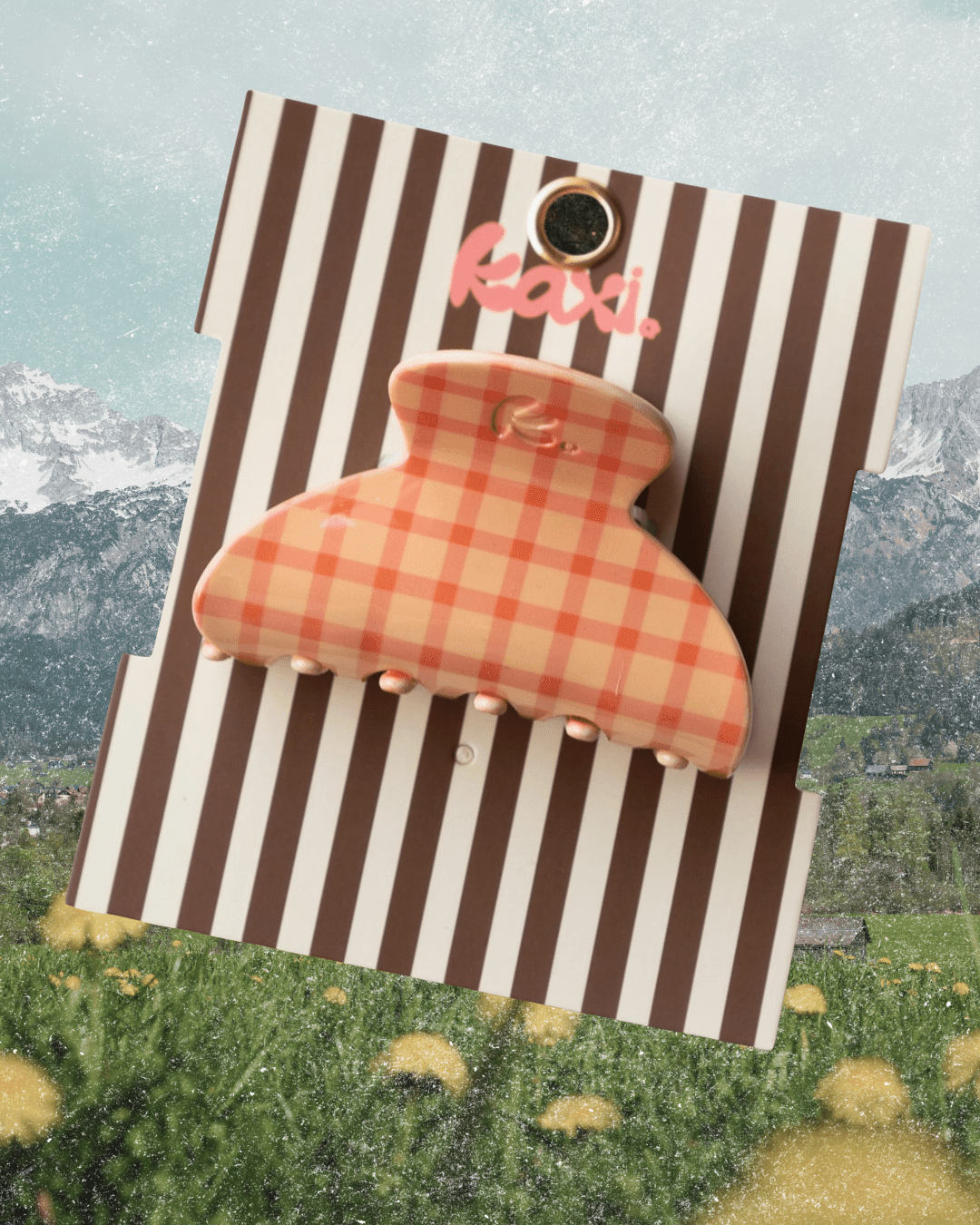 Pink Plaid Claw Clip - Intrigue Ink Visit Bozeman, Unique Shopping Boutique in Montana, Work from Home Clothes for Women