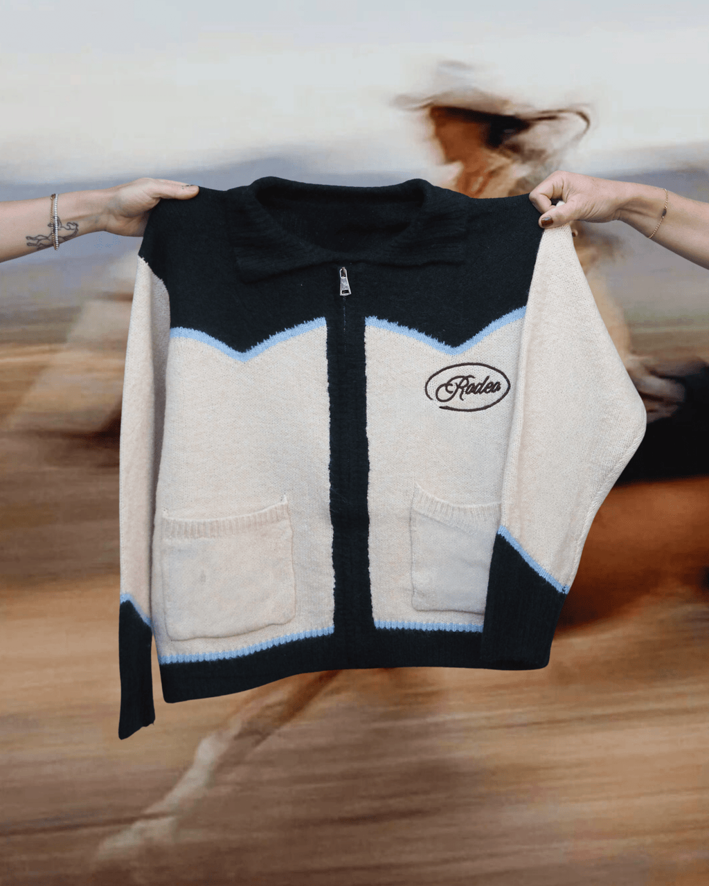 Rodeo Zip Up - Butter - Intrigue Ink Visit Bozeman, Unique Shopping Boutique in Montana, Work from Home Clothes for Women