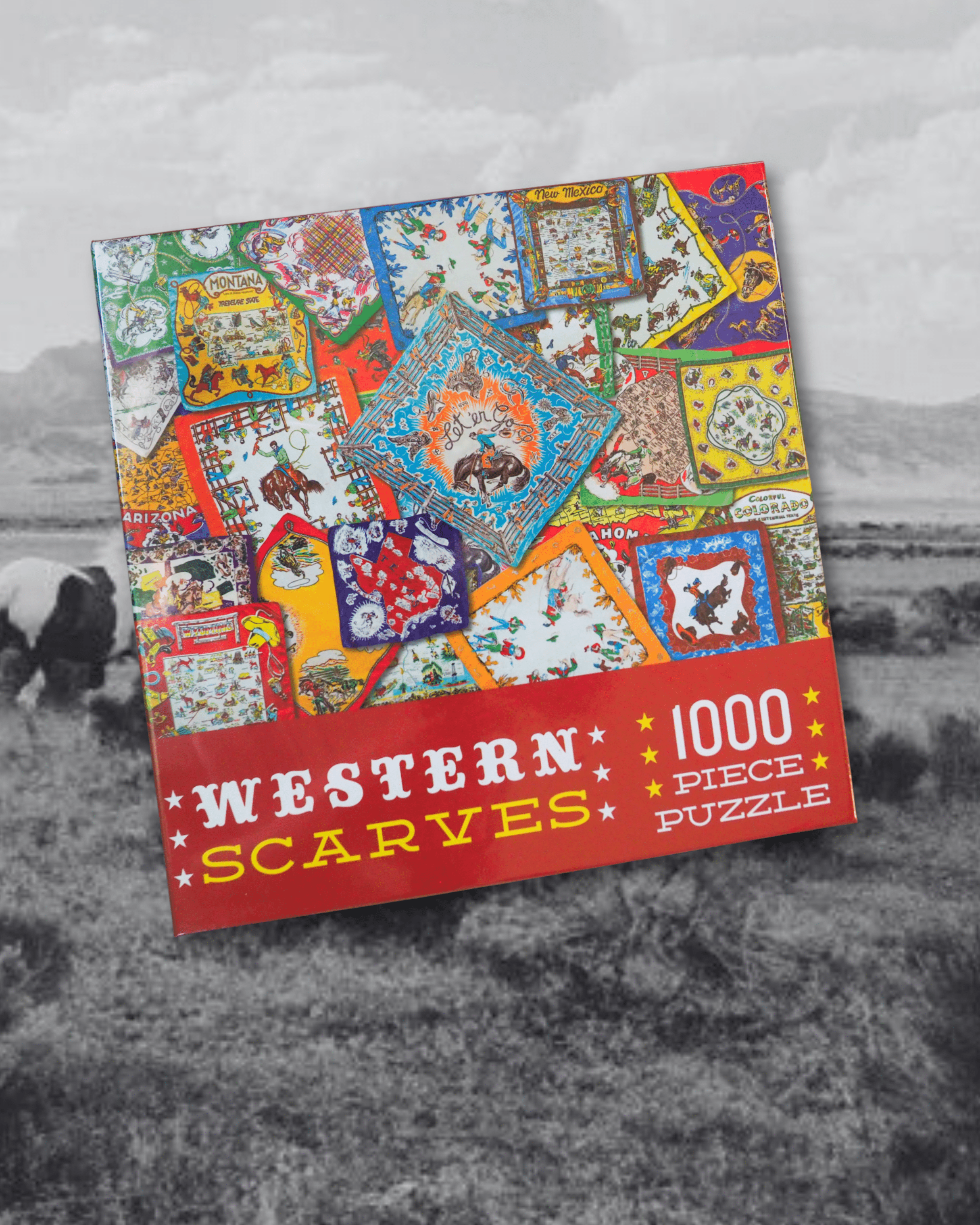 Western Scarves Puzzle - Intrigue Ink Visit Bozeman, Unique Shopping Boutique in Montana, Work from Home Clothes for Women