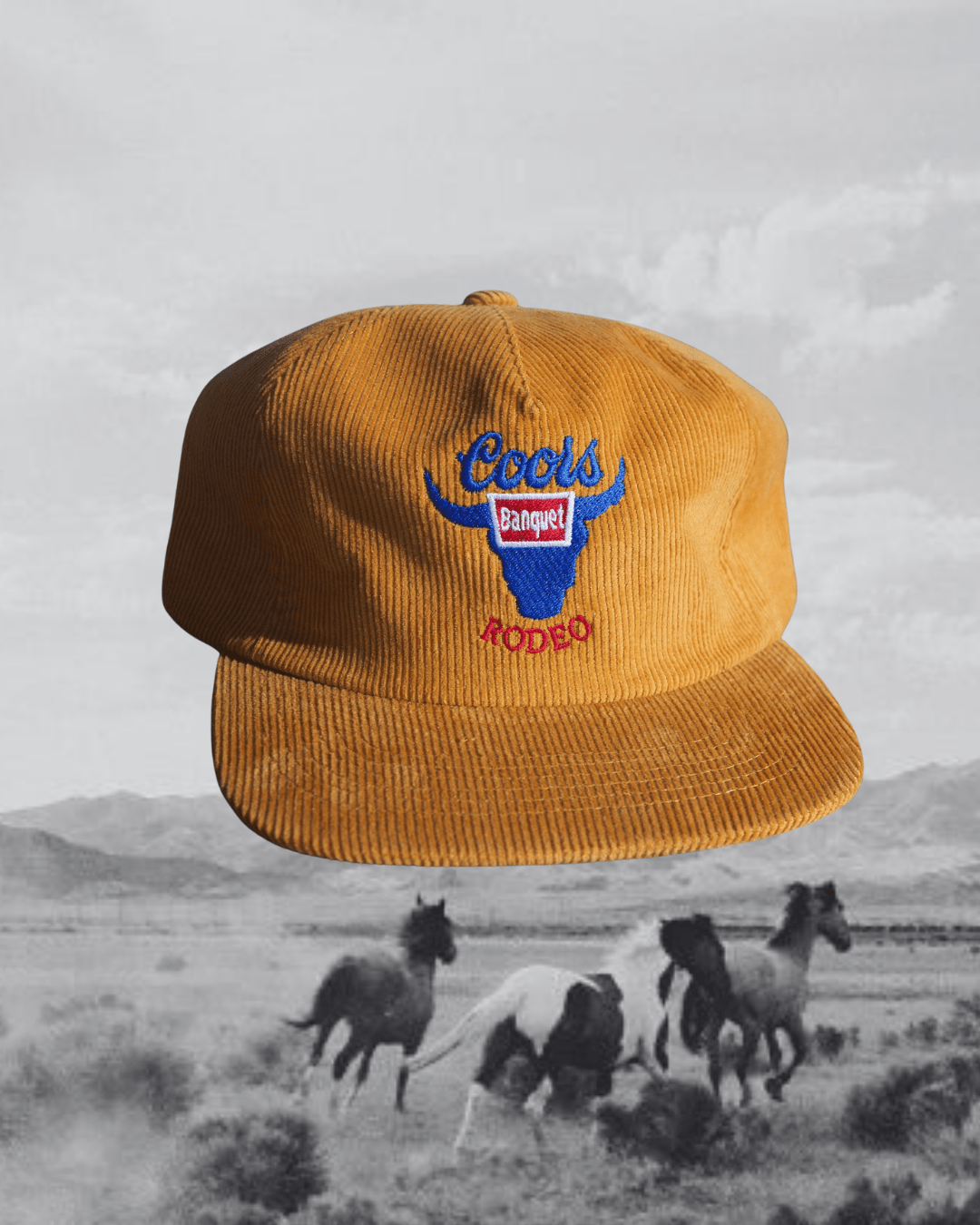 COORS BANQUET RODEO CORDUROY HAT - Intrigue Ink Visit Bozeman, Unique Shopping Boutique in Montana, Work from Home Clothes for Women
